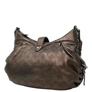 Louis Vuitton Leather Moldore Monogram Handbag Mahina L Brown